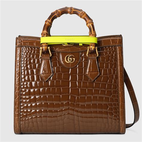 gucci diana alligatore|gucci diana leather bag.